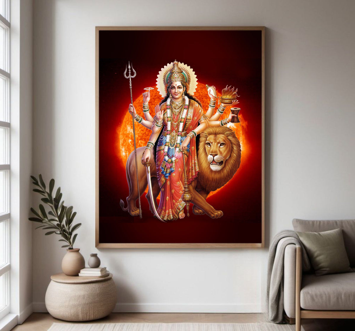 Maa Durga god poster for worship room living room