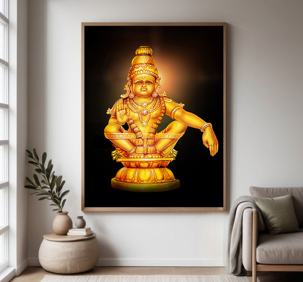 Sabarimala Ayyappan Painting framed wall decor