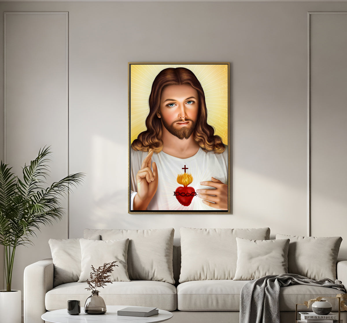sacred heart Jesus hd Acrylic  wall photo frames10