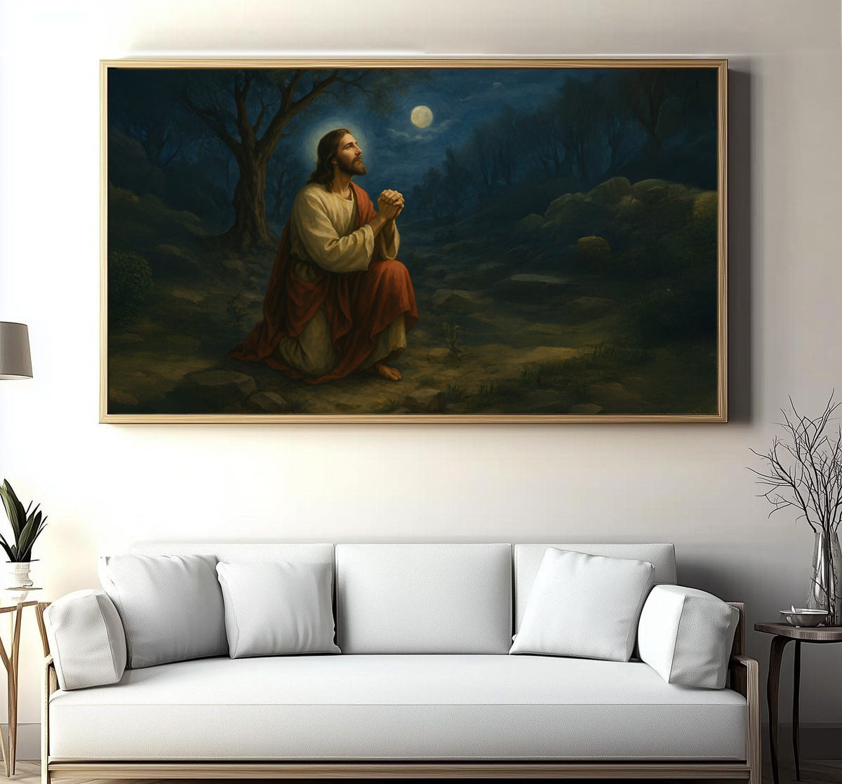 Prayer of agony premium quality acrylic framed decor for home latest design top selling