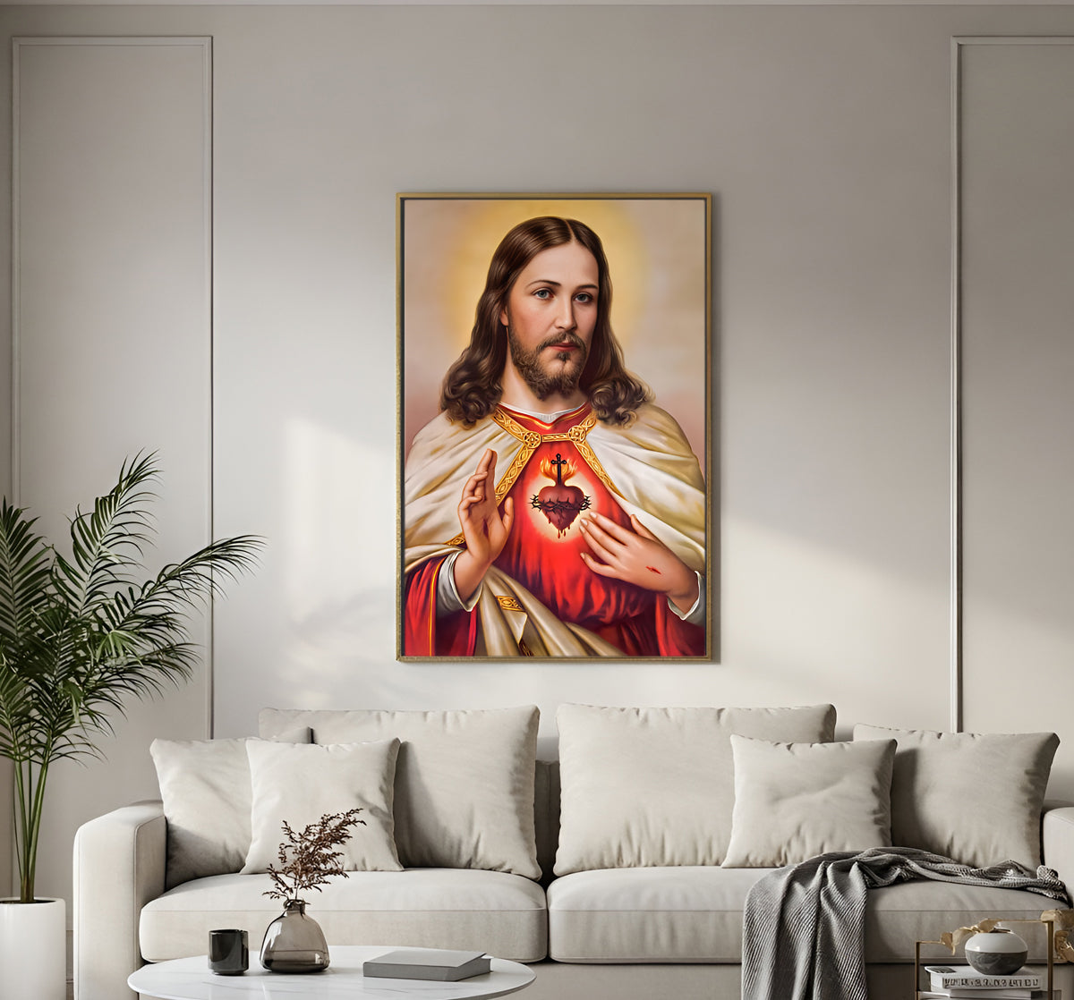 sacred heart Jesus hd Acrylic  wall photo frame2