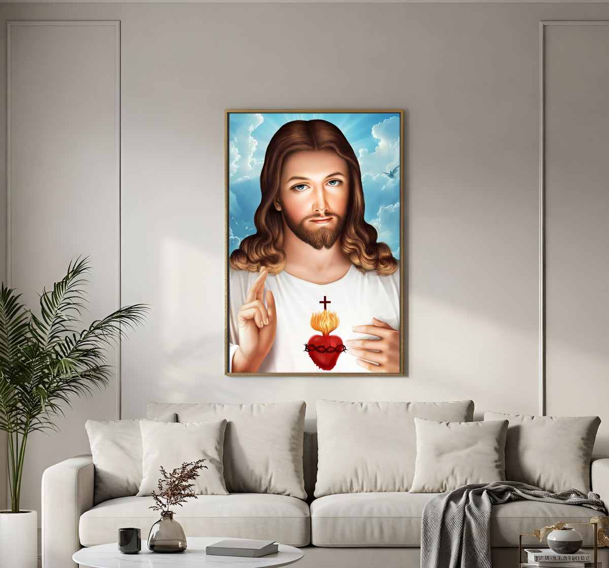 sacred heart Jesus hd Acrylic  wall photo frames6