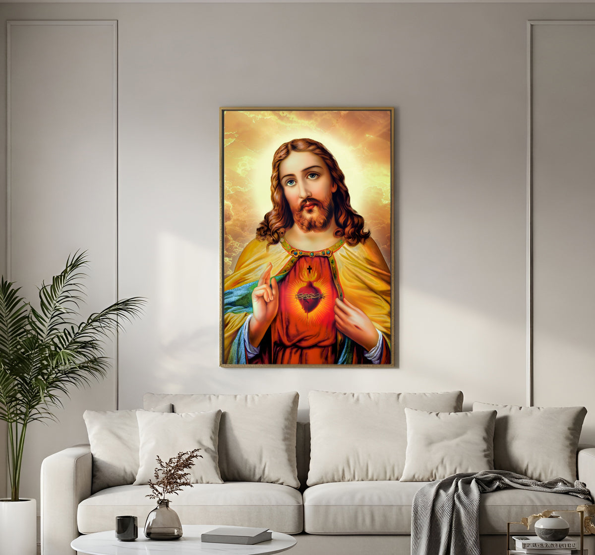sacred heart Jesus hd Acrylic  wall photo frame4