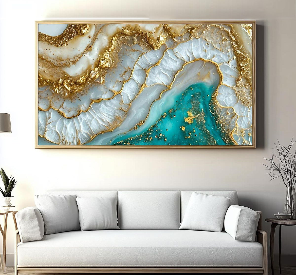 Best wall decor hd Acyrlic frames resin ocean design