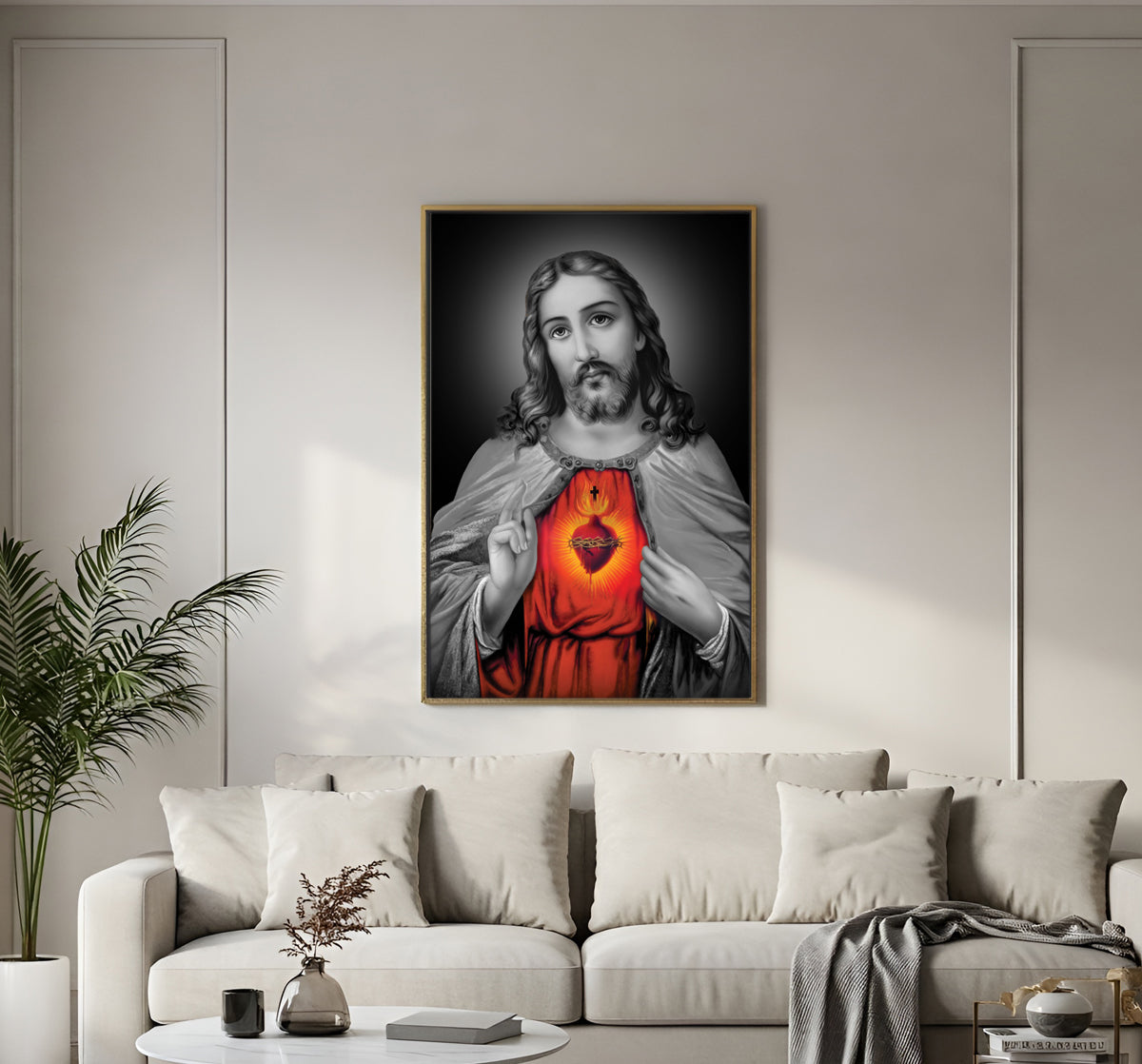 Jesus Sacred heart Acrylic  wall photo frame