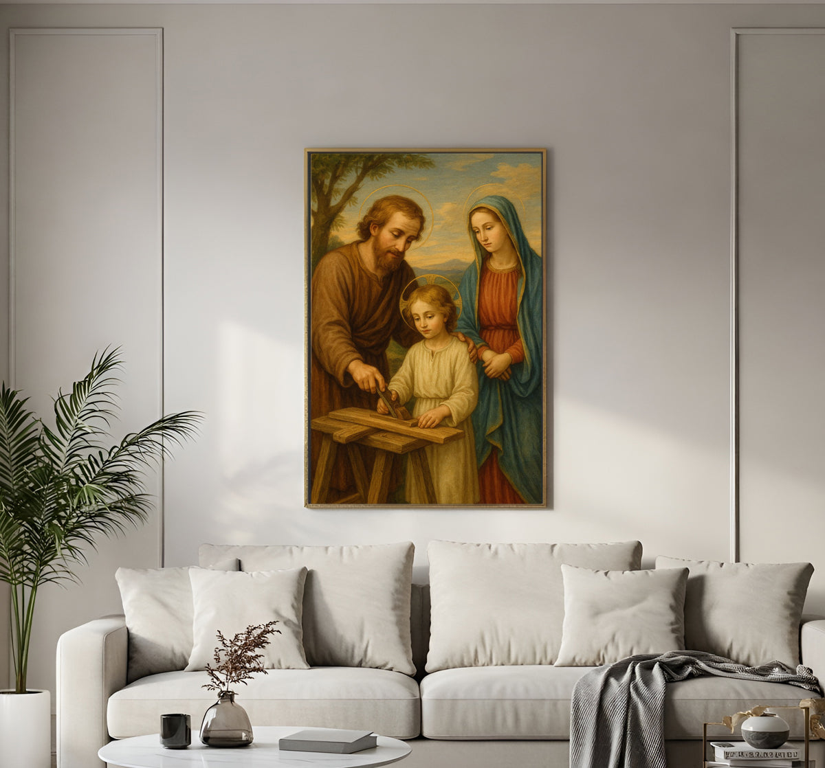 Holy family  Acrylic  wall photo frame