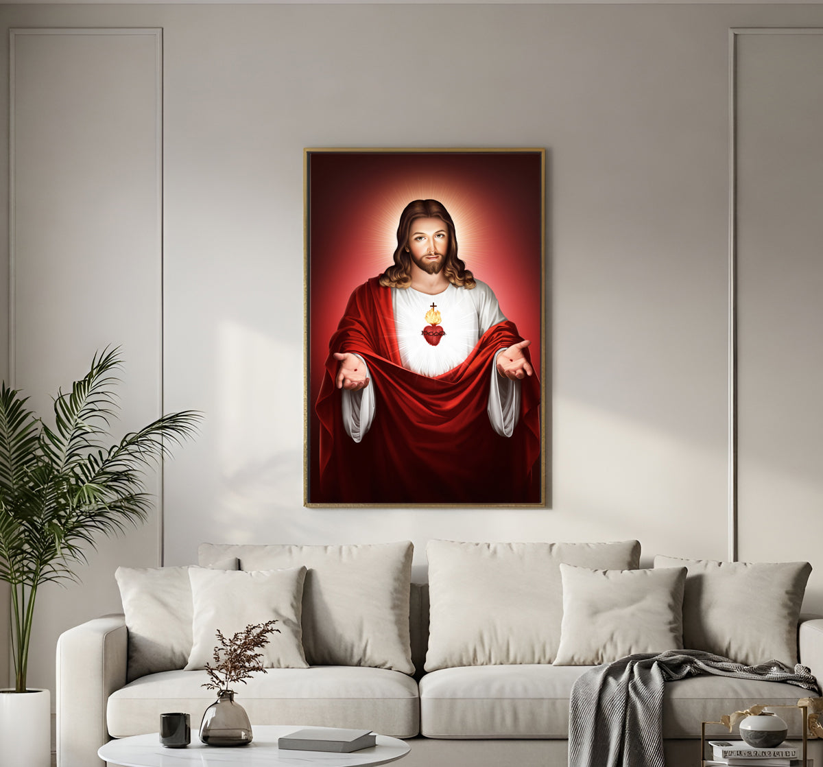 sacred heart Jesus hd Acrylic  wall photo frame1